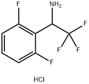 1-(2,6-二氟苯基)-2,2,2-三氟乙烷-1-胺盐酸,1443981-44-9,结构式