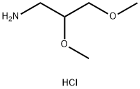2,3-二甲氧基-1-丙胺盐酸盐 结构式