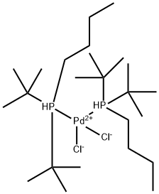 (二叔丁基(正丁基)二氯化钯(II) 结构式