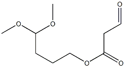 (S)-2-formyl-4,4-dimethoxybutyl acetate 结构式
