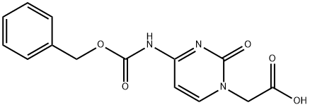 2-(4-{[(benzyloxy)carbonyl]amino}-2-oxo-1,2-dihydropyrimidin-1-yl)acetic acid Structure