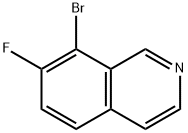8-bromo-7-fluoroisoquinoline Struktur