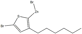 bromo(5-bromo-3-hexylthiophen-2-yl)zinc Structure