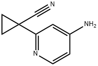 1-(4-aminopyridin-2-yl)cyclopropane-1-carbonitrile,1446509-64-3,结构式