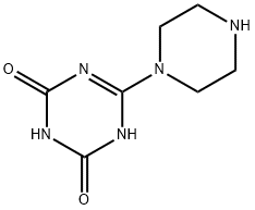 6-(1-Piperazinyl)-1,3,5-triazine-2,4(1H,3H)-dione Structure
