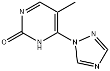 5-methyl-4-(1,2,4-triazol-1-yl)-pyrimidin-2-(1H)-one 结构式
