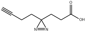 3-(3-(But-3-yn-1-yl)-3H-diazirin-3-yl)propanoic acid Structure