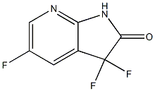 3,3,5-trifluoro-1,3-dihydro-2H-pyrrolo[2,3-b]pyridin-2-one Struktur