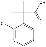 2-(2-chloropyridin-3-yl)-2-methylpropanoic acid Struktur