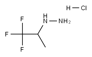 (1,1,1-trifluoropropan-2-yl)hydrazine hydrochloride Struktur