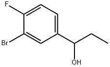 1-(3-bromo-4-fluorophenyl)propan-1-ol 结构式