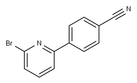 4-(6-BROMOPYRIDIN-2-YL)BENZONITRILE 结构式