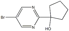 1-(5-bromopyrimidin-2-yl)cyclopentan-1-ol Structure