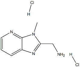 {3-甲基-3H-咪唑并[4,5-B]吡啶-2-基}甲胺二盐酸, 1461705-36-1, 结构式
