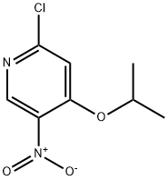 2-chloro-5-nitro-4-(propan-2-yloxy)pyridine 化学構造式