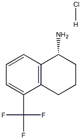 (R)-5-(trifluoromethyl)-1,2,3,4-tetrahydronaphthalen-1-amine hydrochloride Structure