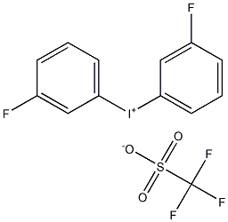 Bis(3-fluorophenyl)iodonium triflate Structure