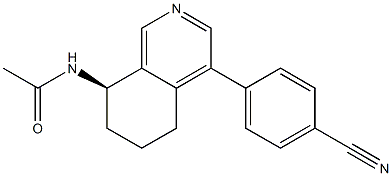 (R)-N-(4-(4-cyanophenyl)-5,6,7,8-tetrahydroisoquinolin-8-yl)acetamide,1469979-54-1,结构式