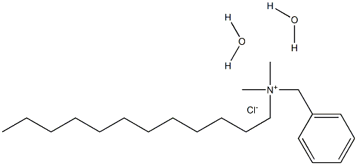 ベンジルドデシルジメチルアンモニウムクロリド二水和物 化学構造式