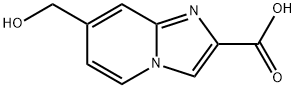 7-(hydroxymethyl)imidazo[1,2-a]pyridine-2-carboxylic acid Struktur