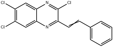 2,6,7,-Trichloro-3-styryl-quinoaline Structure
