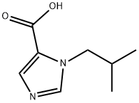 1-イソブチル-1H-イミダゾール-5-カルボン酸 化学構造式