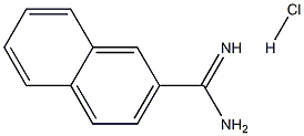 2-Naphthalenecarboximidamide hydrochloride Struktur