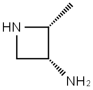 3-Azetidinamine, 2-methyl-,cis- Structure