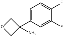 3-(3,4-difluorophenyl)oxetan-3-amine 结构式
