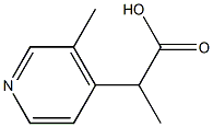 2-(3-Methylpyridin-4-yl)propanoic acid Structure