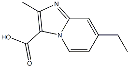 7-乙基-2-甲基咪唑并[1,2-A]吡啶-3-羧酸,1501589-02-1,结构式