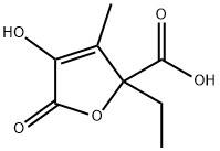 2-乙基-2,5-二氢-4-羟基-3-甲基-5-氧代-2-呋喃甲酸 结构式