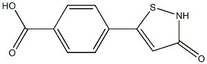 4-(3-oxo-2,3-dihydro-1,2-thiazol-5-yl)benzoic acid 结构式