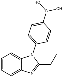 4-(2-ethyl-1H-benzo[d]imidazol)phenylboronic acid Structure