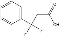 3,3-difluoro-3-phenylpropanoic acid 结构式