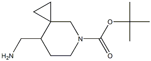 tert-butyl 8-(aminomethyl)-5-azaspiro[2.5]octane-5-carboxylate 化学構造式