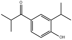 1-[4-羟基-3-(丙烷-2-基)苯基]-2-甲基丙烷-1-酮,1508439-94-8,结构式