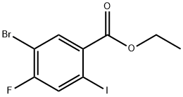 乙基 5-溴-4-氟-2-碘苯酸盐, 1509083-82-2, 结构式