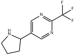 5-(pyrrolidin-2-yl)-2-(trifluoromethyl)pyrimidine Structure