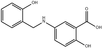 2-hydroxy-5-(2-hydroxybenzylamino)benzoic acid,151391-87-6,结构式