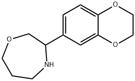 3-(2,3-dihydro-1,4-benzodioxin-6-yl)-1,4-oxazepane,1514355-46-4,结构式