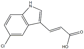 (E)-3-(5-chloro-1H-indol-3-yl)acrylic acid Struktur