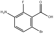 3-amino-6-bromo-2-fluorobenzoic acid Structure