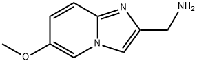 {6-methoxyimidazo[1,2-a]pyridin-2-yl}methanamine 化学構造式