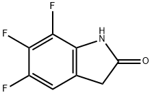 5,6,7-三氟吲哚啉-2-酮 结构式