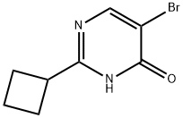 5-bromo-2-cyclobutyl-3,4-dihydropyrimidin-4-one 结构式