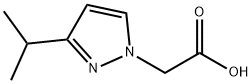 2-(3-ISOPROPYL-1H-PYRAZOL-1-YL)ACETIC ACID, 1531555-49-3, 结构式