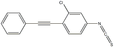 2-chloro-4-isothiocyanato-1-(phenylethynyl)benzene Structure