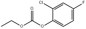 炭酸=2-クロロ-4-フルオロフェニル=エチル 化学構造式