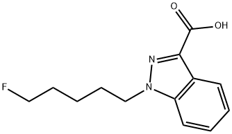 1-(5-fluoropentyl)-1H-indazole-3-carboxylic acid Struktur